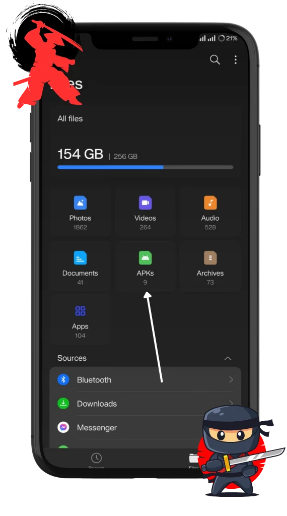 Step 3 Click on the Apks section